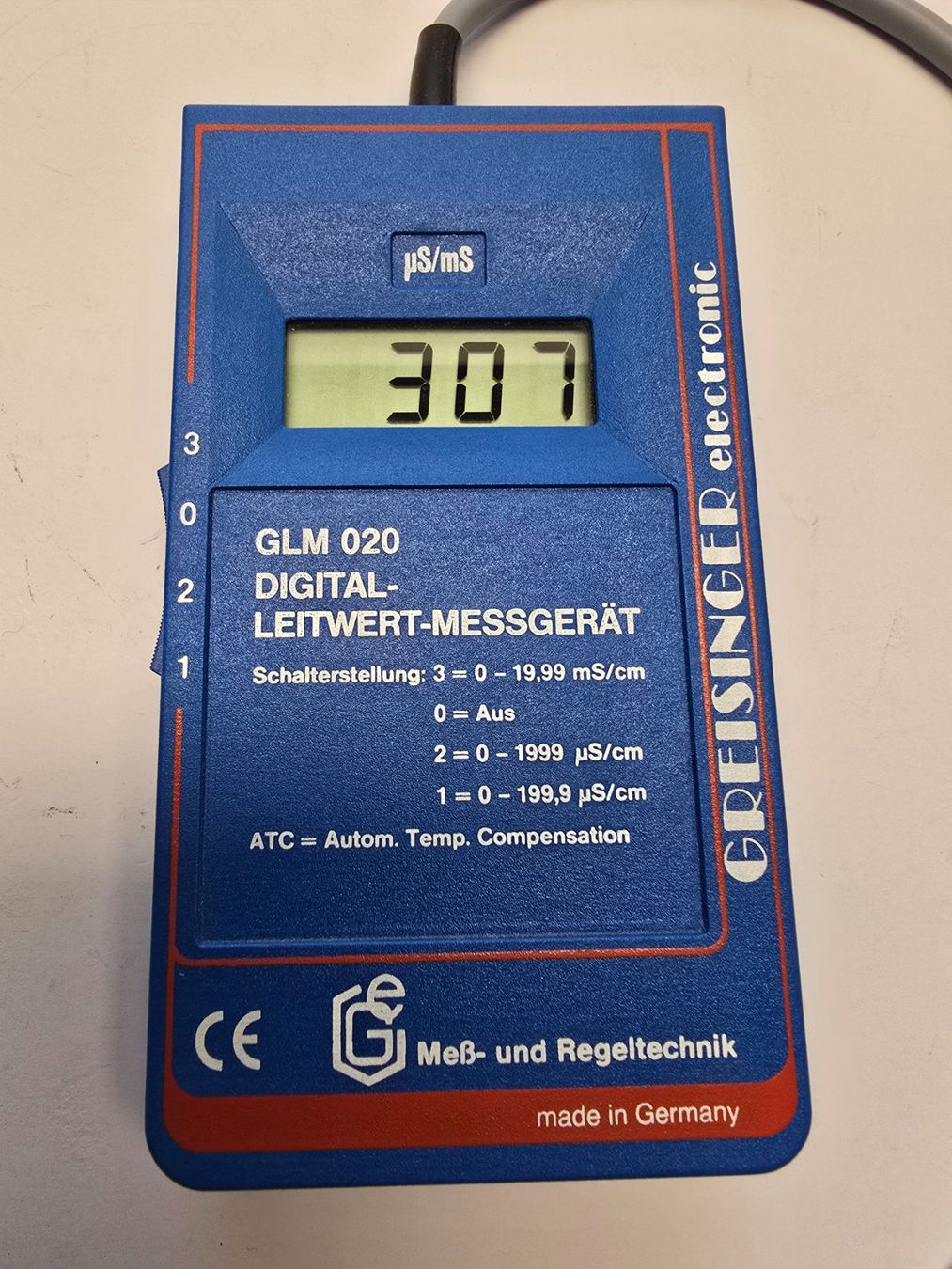Messen: Leitwert-Messgerät Greisinger "GLM 020" – Gebraucht aus Balgach von Zwickau01 2