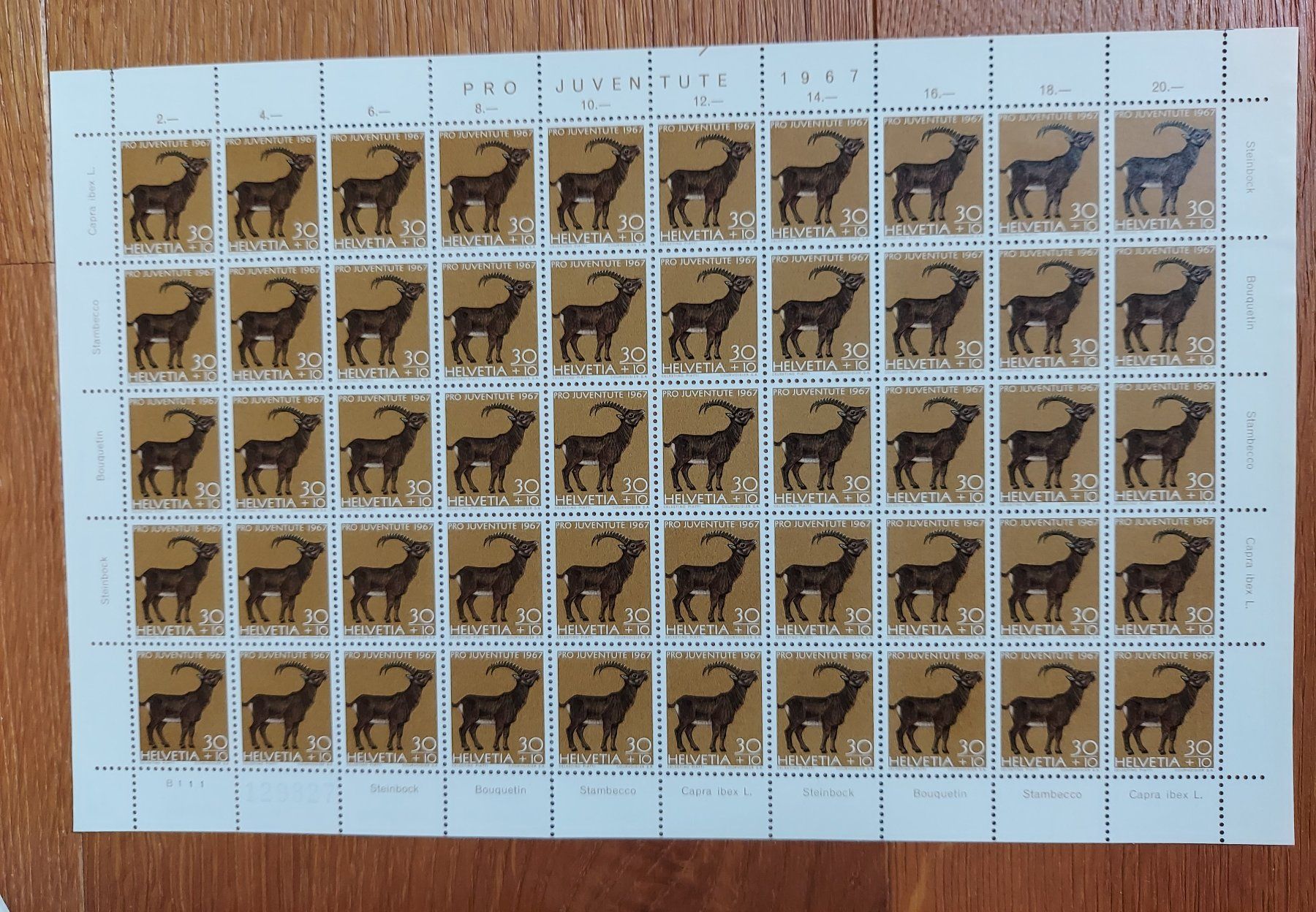 Tutti i francobolli: Postfrisch, gültige Schweizer Frankatur, Briefmarkenbogen – Nuovo e nell'imballaggio originale da Heiden venduto da ber_b77f