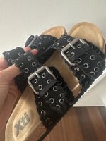Sandalen Leder schwarz - Gr. 40 neu
