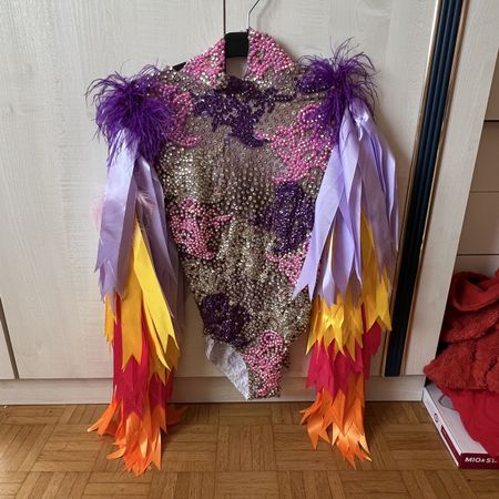 Rhinestoned dancing costume