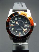 Neue Airplane Diver Automatic Numbers, black/orange