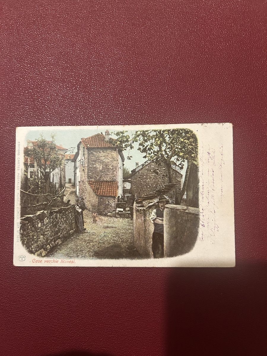 Cartoline postali: Case Vecchie Ticinesi 1901 – Usato da Breganzona venduto da Milesbo