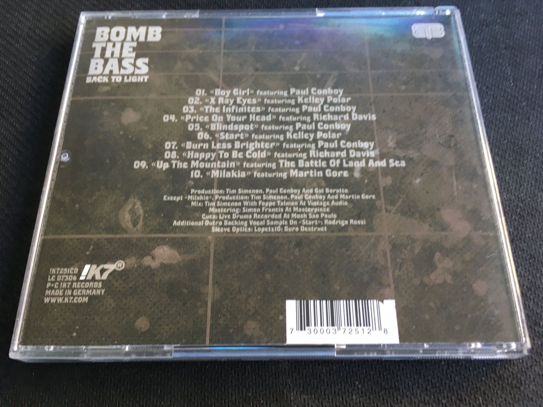 CD: Bomb the Bass - Back to Light -CD- – Usato da St.Gallen venduto da MedienJoe 2