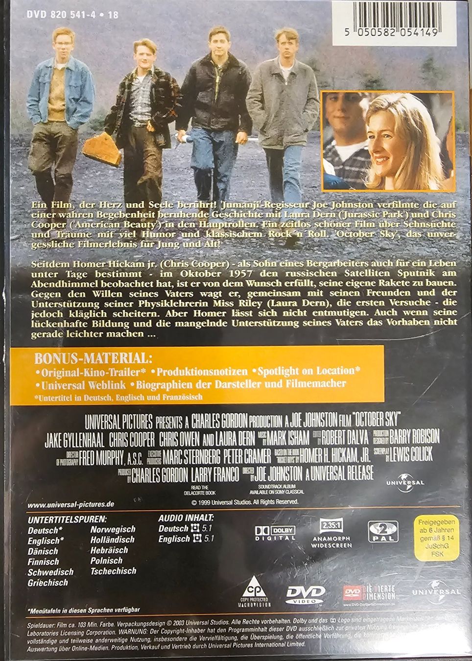 Tutti i DVDs: October Sky – Usato da Wahlen b. Laufen venduto da Cg10 1