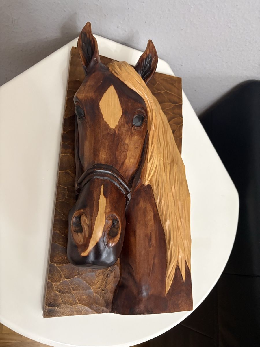 Sculture & Statue: Sculpture vintage de tête de cheval – Usato da petit lancy venduto da FerreiraLuis 7
