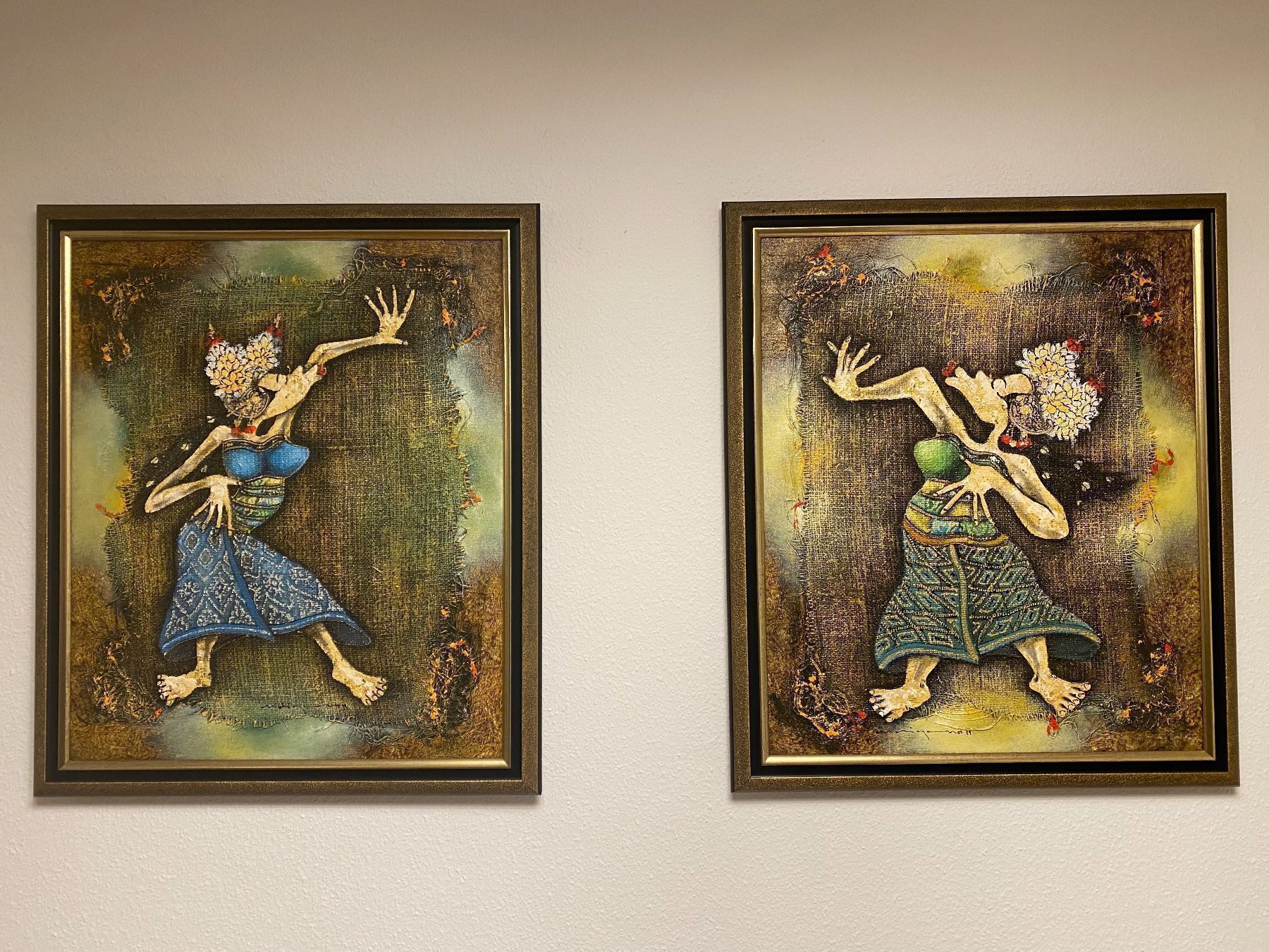Dipinti: Indonesia Inspired „Welcoming Spirits” – Nuovo (secondo la descrizione) da Zürich venduto da NYDDYN