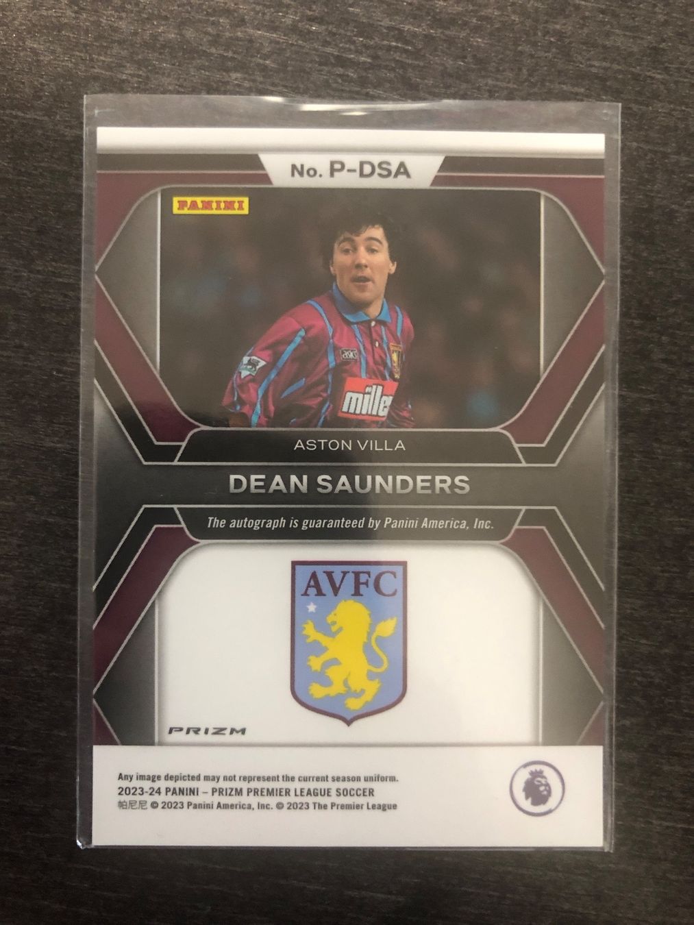 Topps Sammelbilder & Trading cards: Panini Prizm Dean Saunders Aston Villa Autogramm – Gebraucht aus Wangenried von Garagara 1