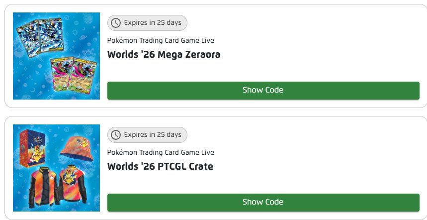 Pokémon Giochi: Pokémon TCG Live & Pocket Worlds '26 Code Bundle (4 Codes) – Usato da Seuzach venduto da Xauberai 3