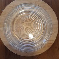 Plat en verre Glasi Hergiswil  artisanat suisse  30 cm