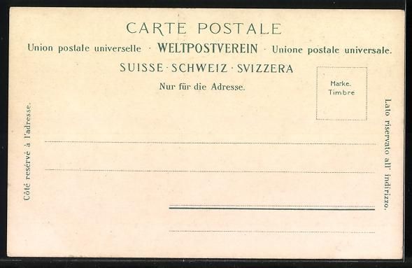 Cartoline postali: Weggis, Partie an der Kirche, Gebirgspan – Usato da Berlin venduto da bartko-reher 1