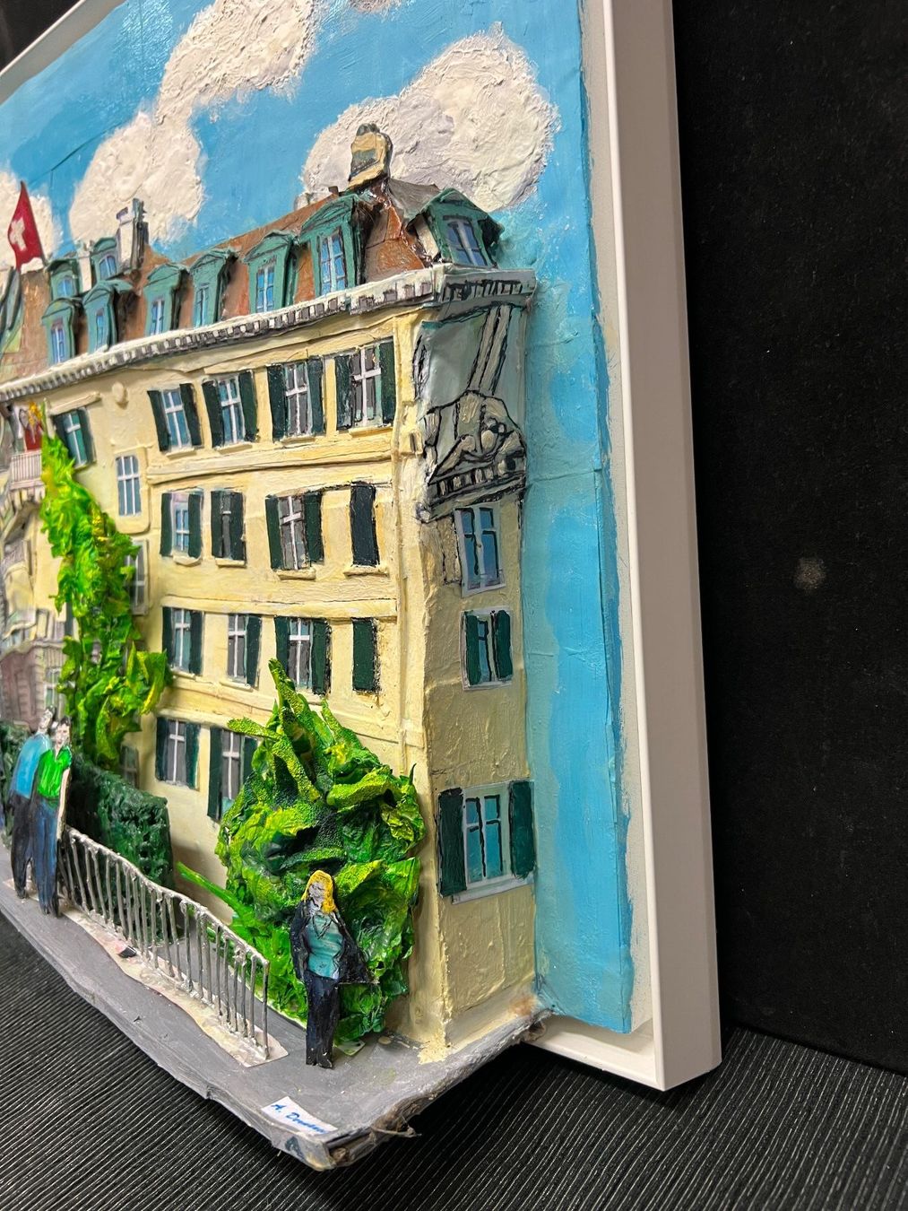 Dipinti: EDEN PALACE TECHNIQUE MIXTE SIGNÉ ET DATÉ 2012 – Usato da Genève venduto da Qanil77 4