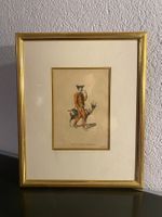 Antiker Stich „A Goat Keeper, Appenzell“, Plate 48, handkol.