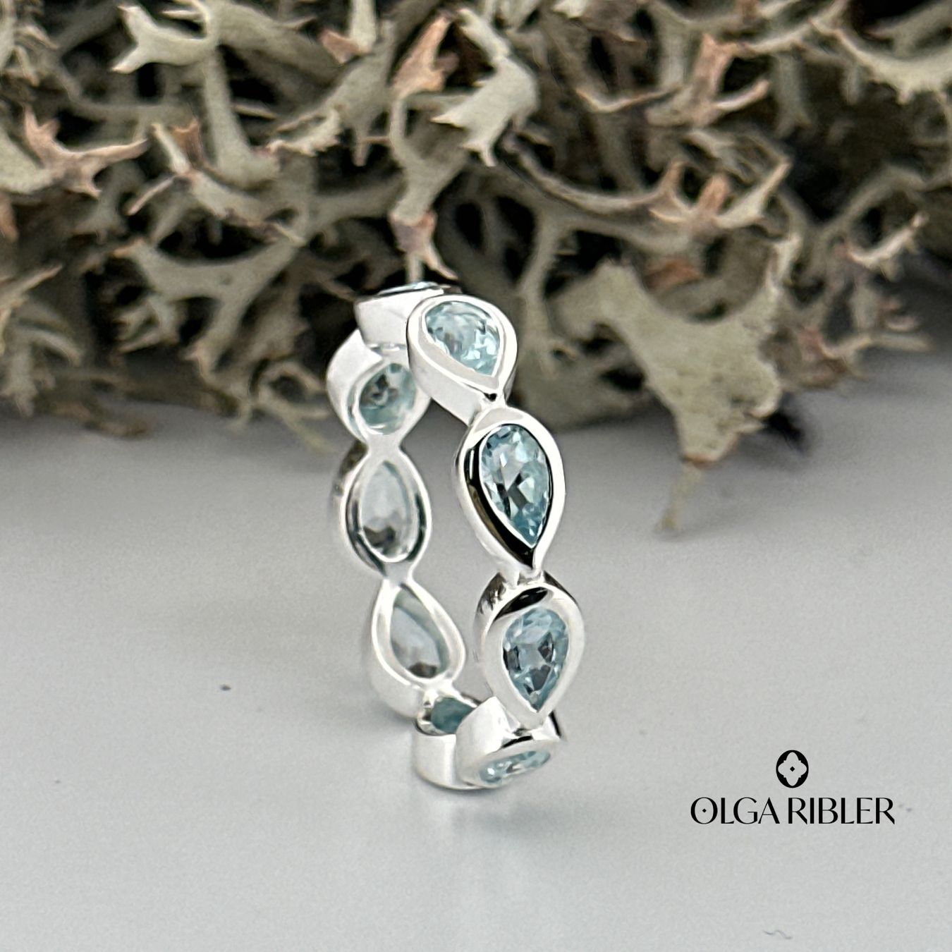 Olga Ribler Ringe: Silberring mit Aquamarin, Gr. 54 – Neu (gemäss Beschreibung) aus Luzern von MonikaS03 4