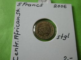 Central African States 2006, 5 Francs stgl