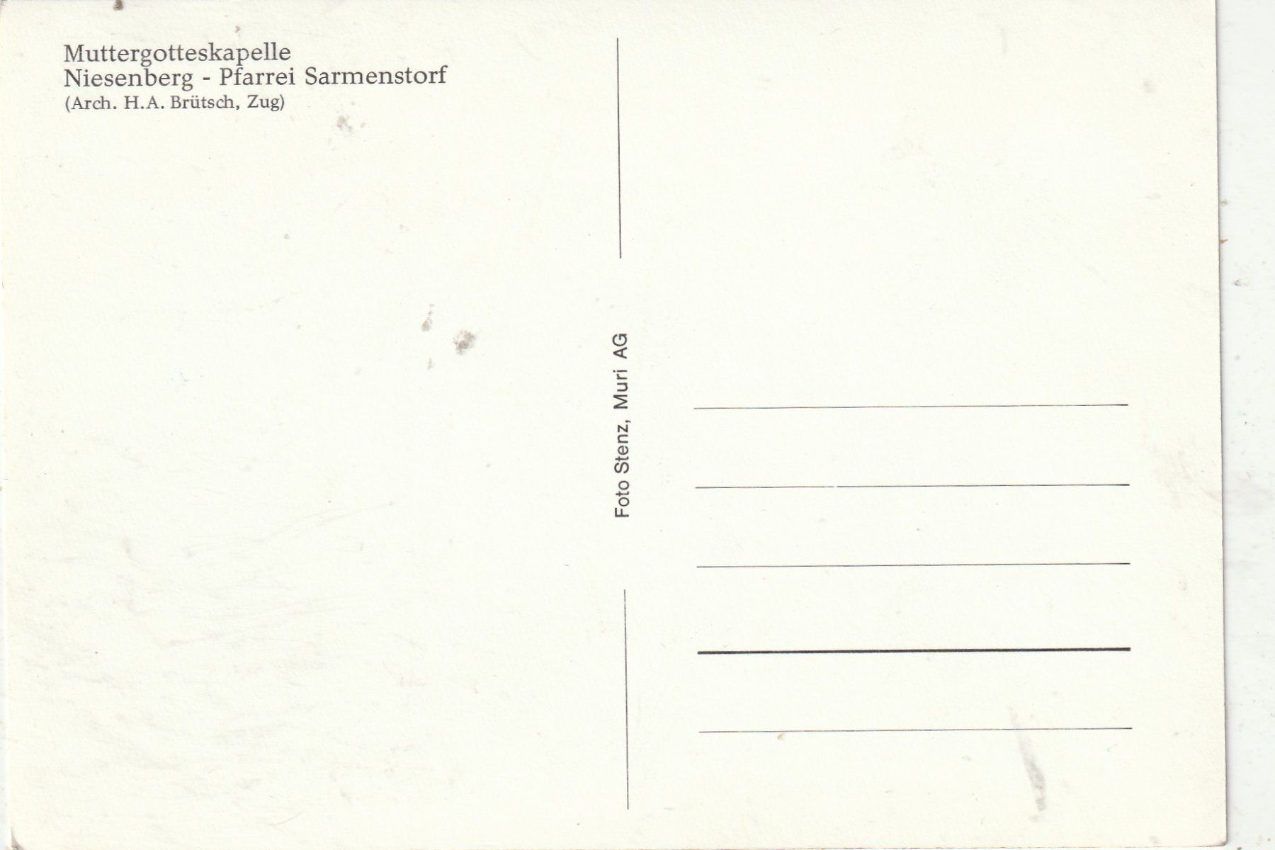 Cartes postales: 6 Karten moderne Kirchen – D'occasion à Lumbrein par made02 7