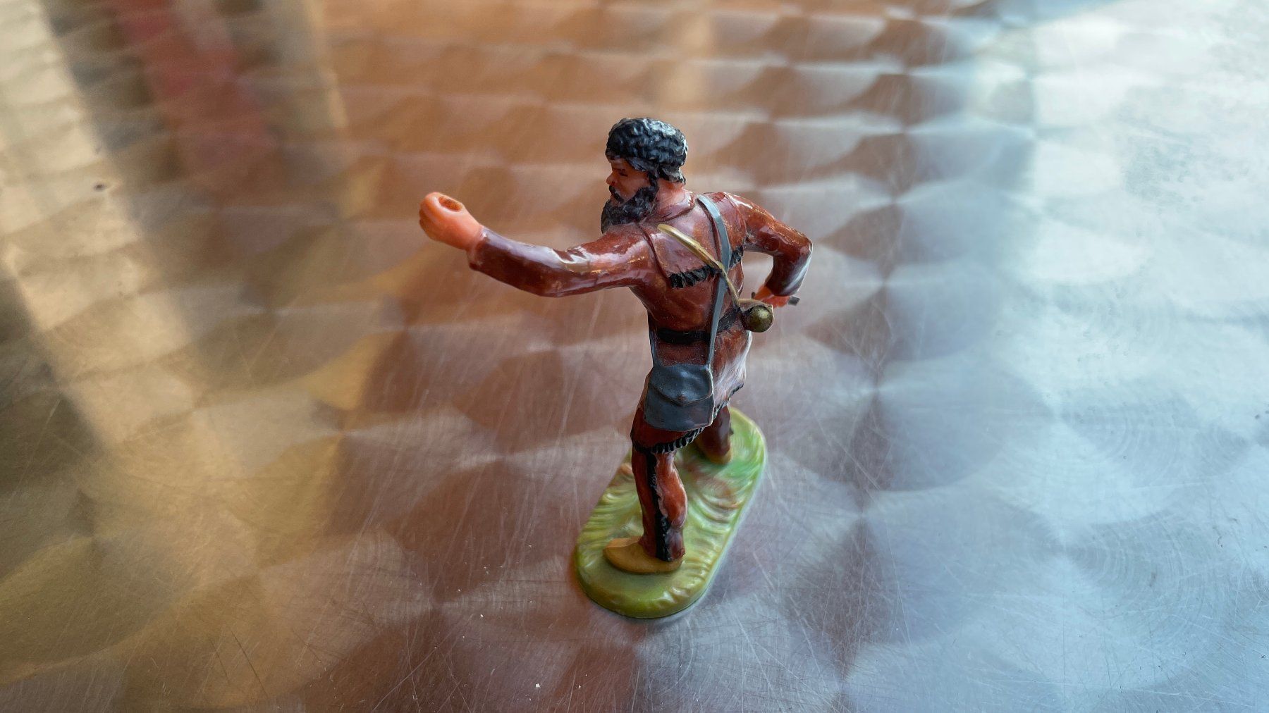 Statuette: Old Shatterhand Cowboy  - Elastolin Figur – Usato da Glattfelden venduto da cybermaxx 1