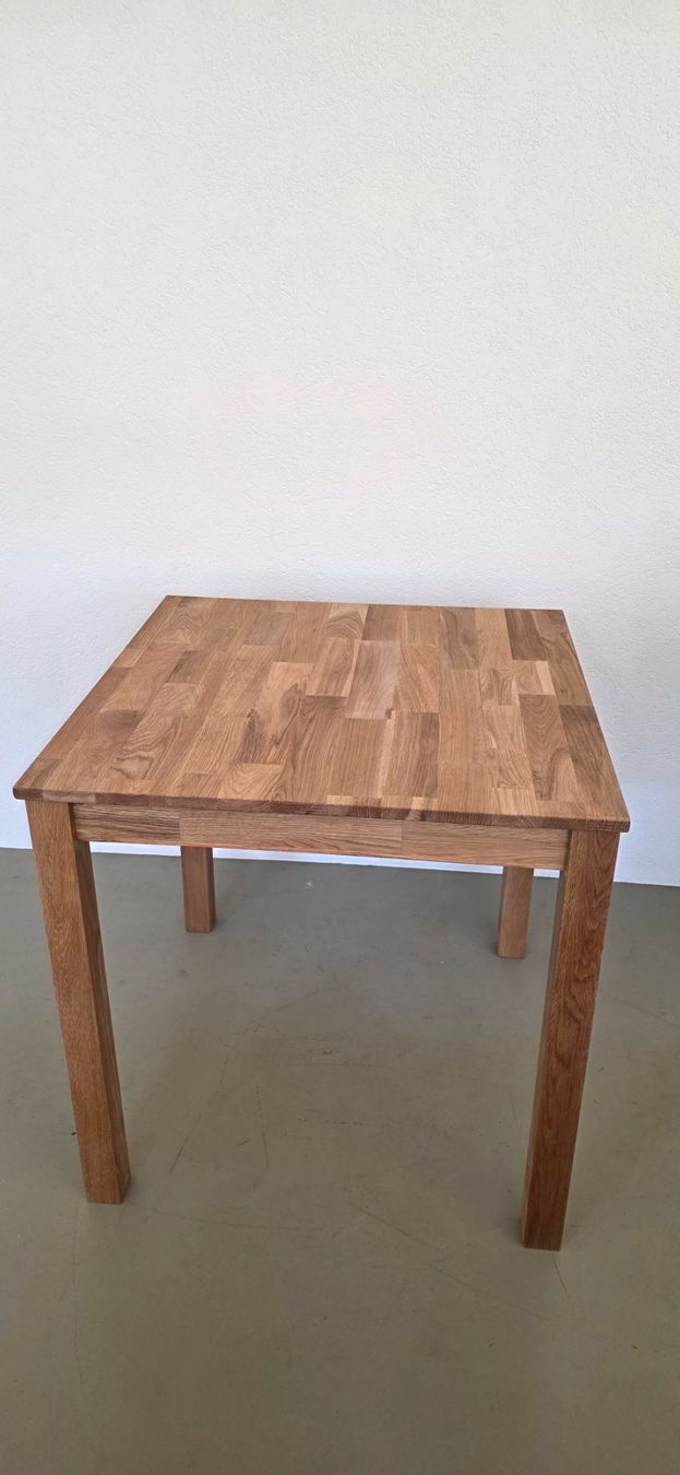 Set di tavolo e panche: Bistrotisch Set Eiche massiv neu – Nuovo e nell'imballaggio originale da Lützelflüh-Goldb venduto da Rampenverkauf_72_ 2