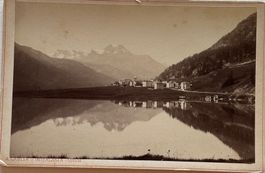 Kabinettfoto A. Gabler, Interlaken - Silvaplana, c.1880, RAR