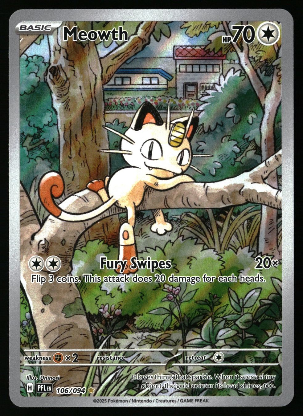 Pokémon Carte collezionabili: Meowth #106 Pokemon Phantasmal Flames – Usato da Feuerthalen venduto da Plazatoys