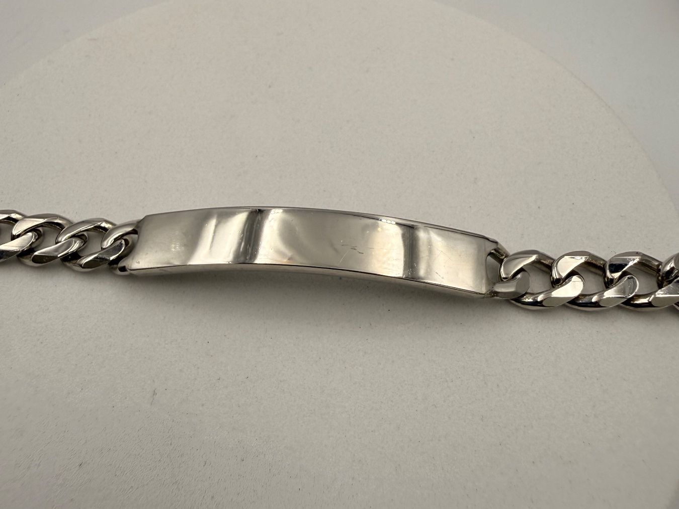 Armbänder & -reifen: ID-Bracelet Panzer Silber 925 21cm – Gebraucht aus Zug von gold.schmuck 1