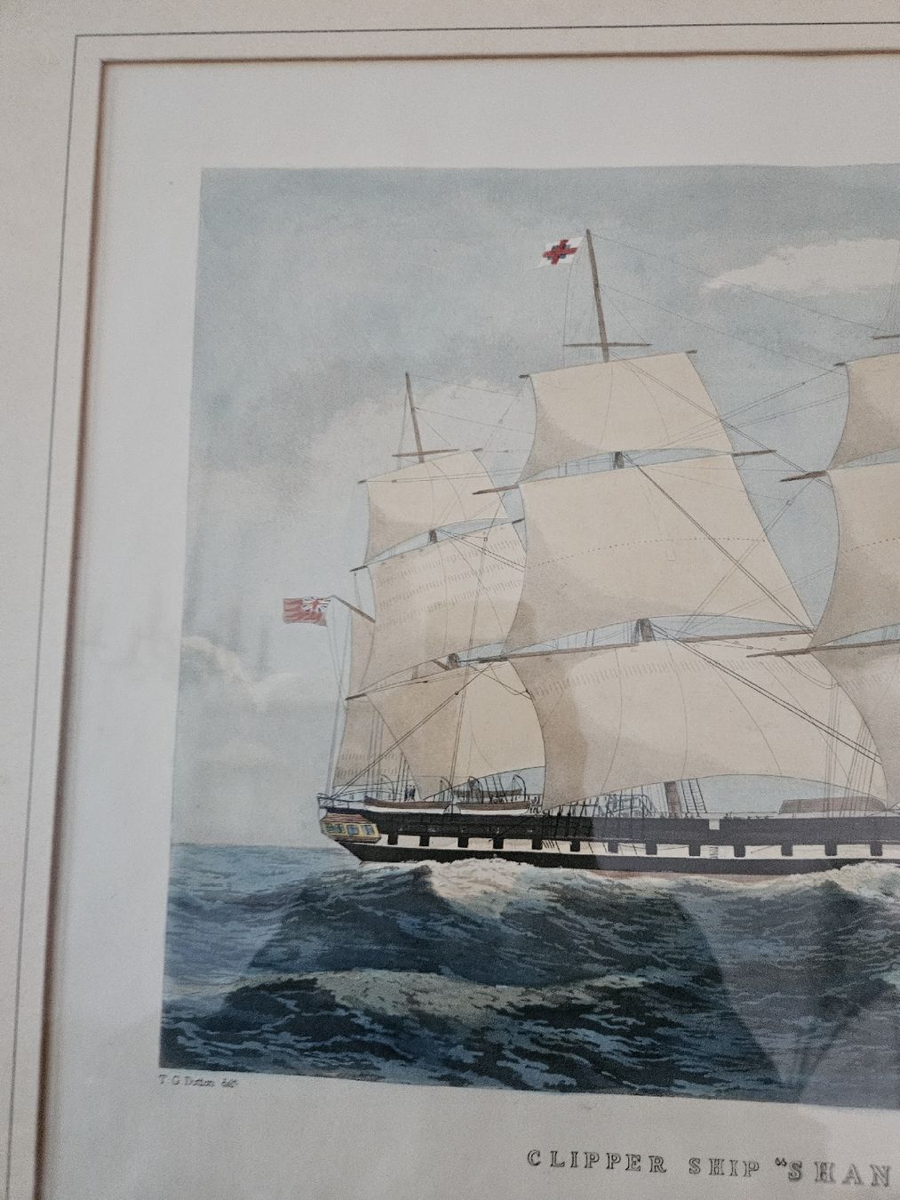 Foto & Immagini: Shannon" antikes Schiffsbild von E. Duncan – Usato da Bern venduto da bojereep 4