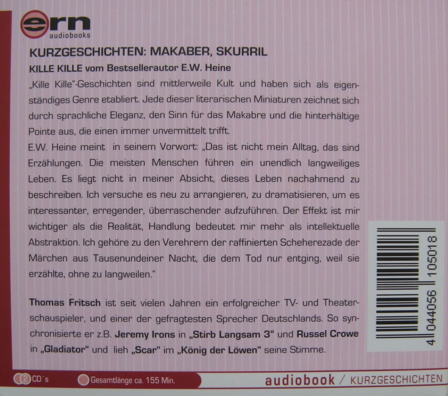 Hörbücher: Hörbuch E.E. Heine - Kille Kille – Gebraucht aus Frauenfeld von Interessent1 1