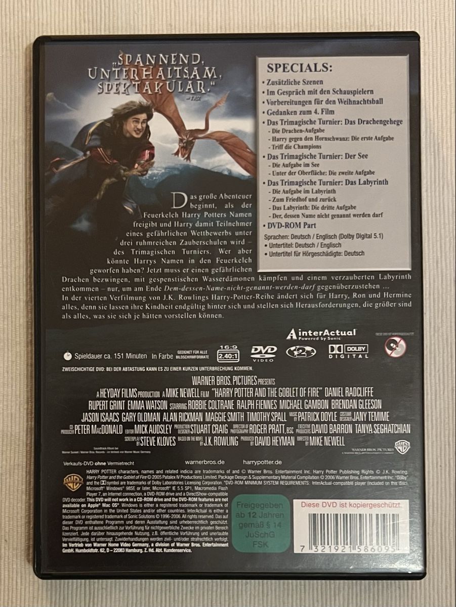 Tutti i DVDs: Harry Potter Feuerkelch 2-Disc Edition DVD – Usato da Rafz venduto da SaintCruz 2