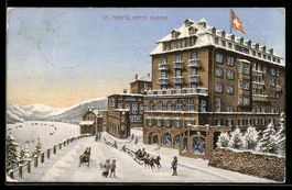 AK St. Moritz, Hotel Albana, 1913