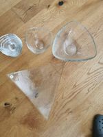 Hergiswil Glas – 6 Schüssel & Fruchtschale – dreieckig