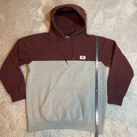 OBEY Herren Worldwide Hoodie Gr. L Bordeaux Grau Skatewear