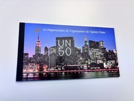 UNO Briefmarken Album - 50 Jahre Vereinte Nationen Top!
