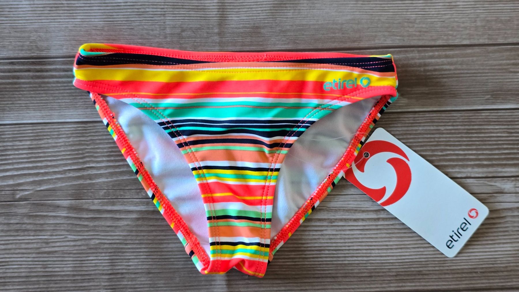 Costumi da bagno: Etirel Bikinihose - 92 - Bunt gestreift – Nuovo (secondo la descrizione) da Thalwil venduto da VitaMini