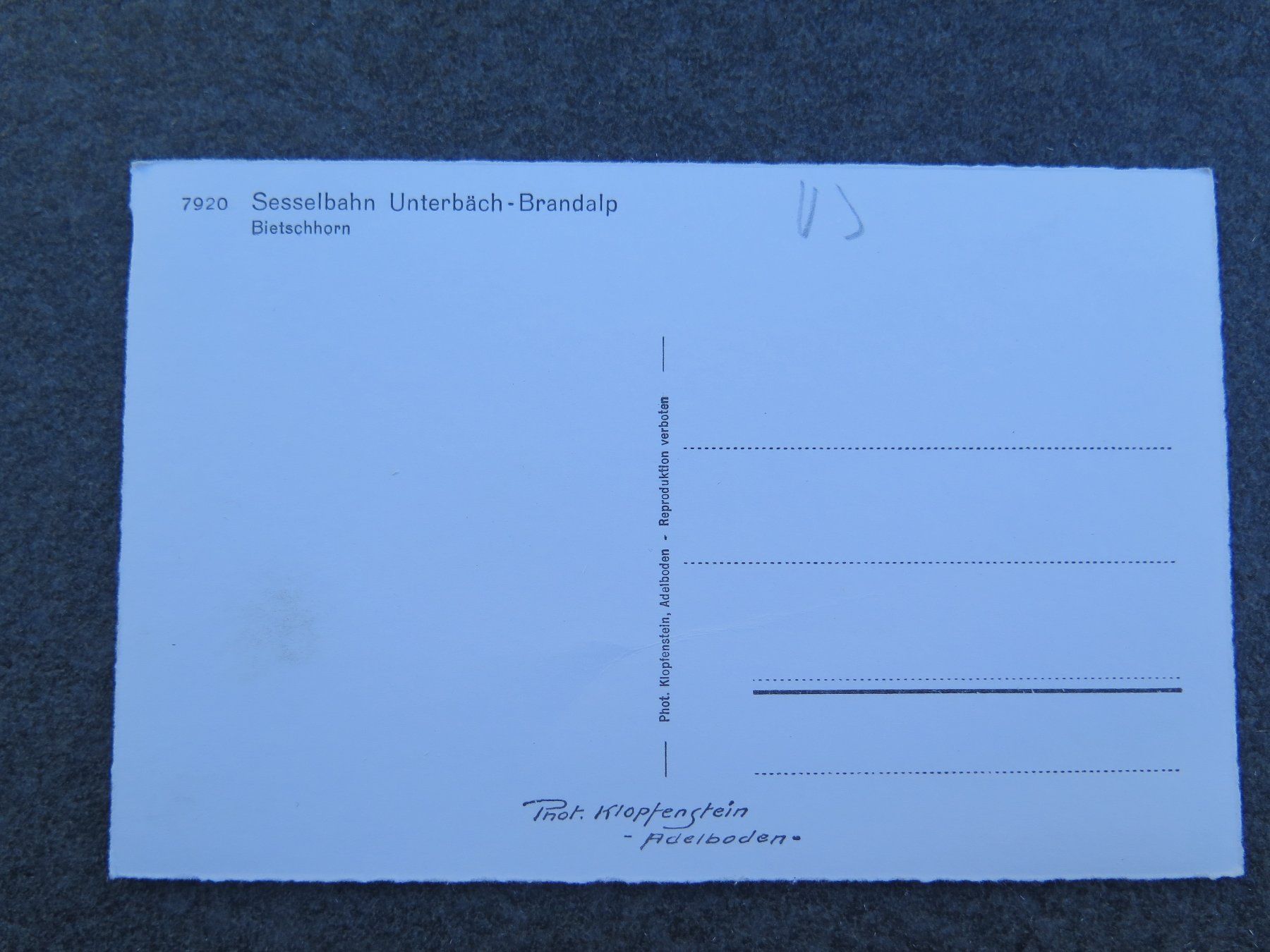 Cartes postales: SAAS-ALMAGELL - SESSELBAHN – D'occasion à Wittenbach par lipasal 1