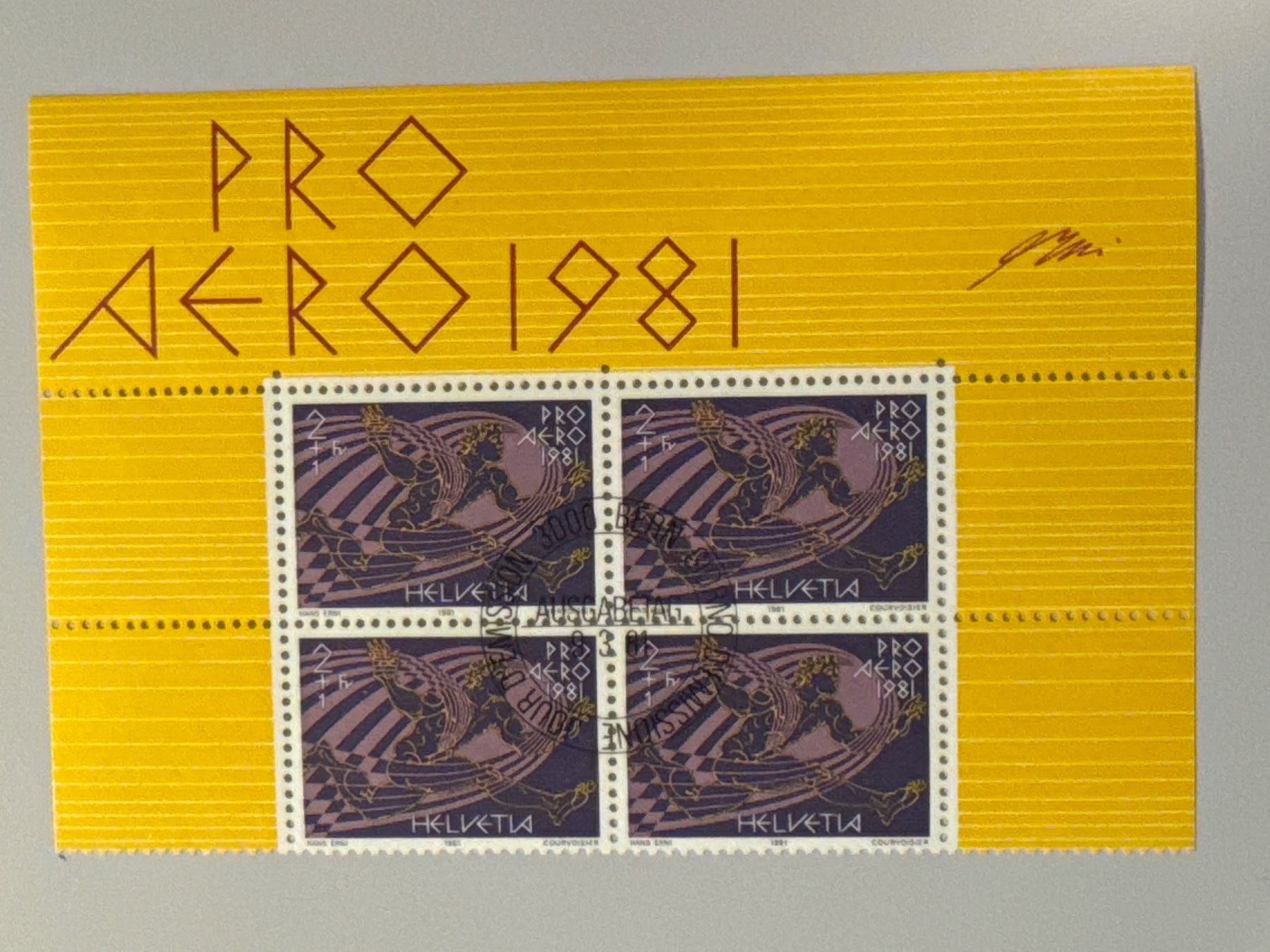 Tutti i francobolli: 1981, Pro Aero, ZNr. F48, postfrisch – Usato da Küssnacht am Rigi venduto da SUOMIMASTER
