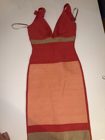 Herve Leger Kleid mehrfarbig Grösse S guter Zustand