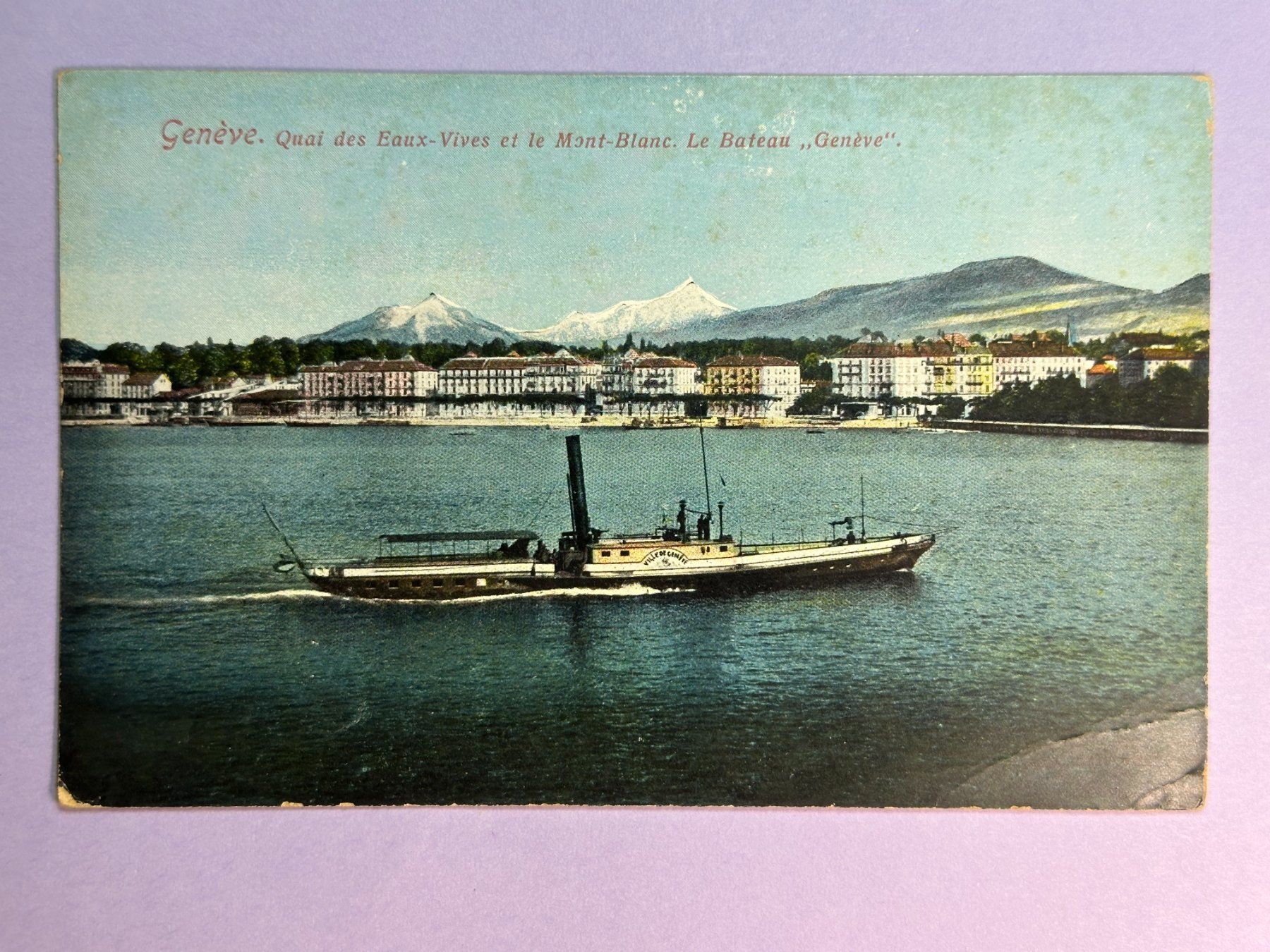 Cartoline postali: Genève, Quai des Eaux Vives – Usato da Steg VS venduto da danwer74