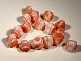 16 perles vintage artisanales, Japon, rares