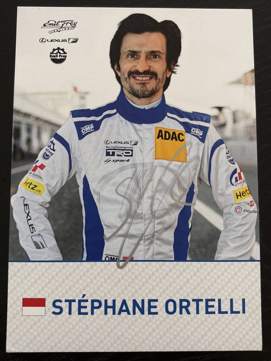 Autografi: Signierte Autogrammkarte Stéphane Ortelli – Usato da Uetendorf venduto da hoisle
