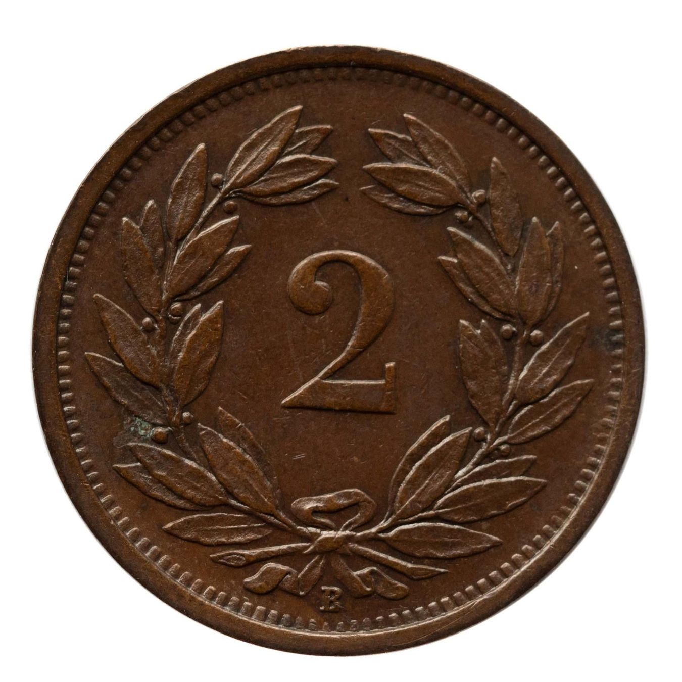 Tutti le monete: Schweiz / Suisse - 2 Rappen - 1937 – Usato da Rotkreuz venduto da Swiss-Coins 1