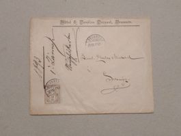 Brief Brunnen SZ Hotel Drossel 1892
