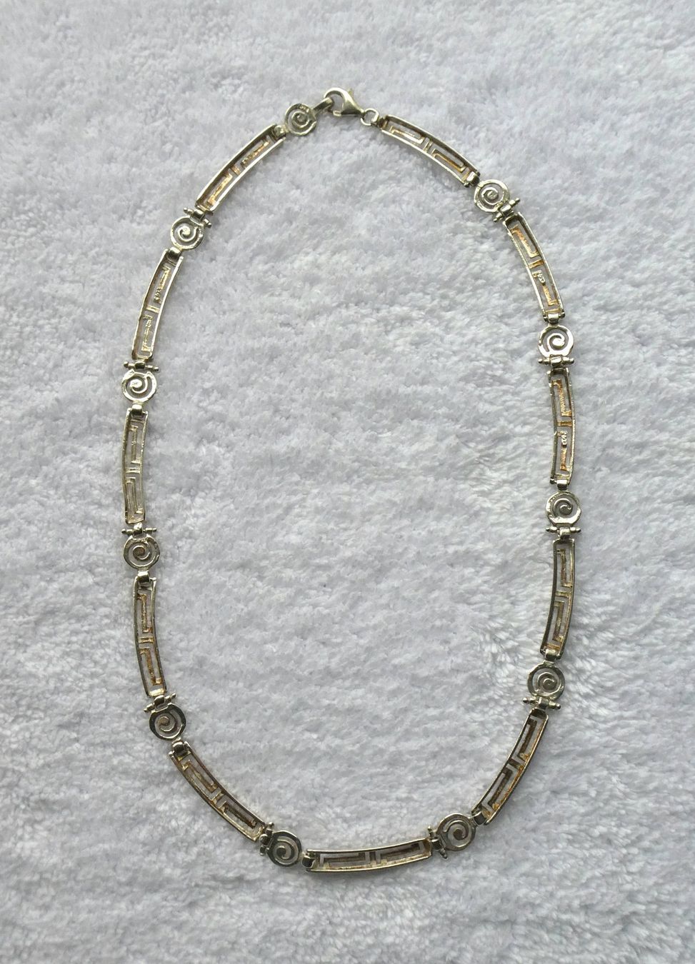 Ketten: Halskette Collier griechisches Muster Mäander 925 Silber – Gebraucht aus Frauenfeld von dhour 7
