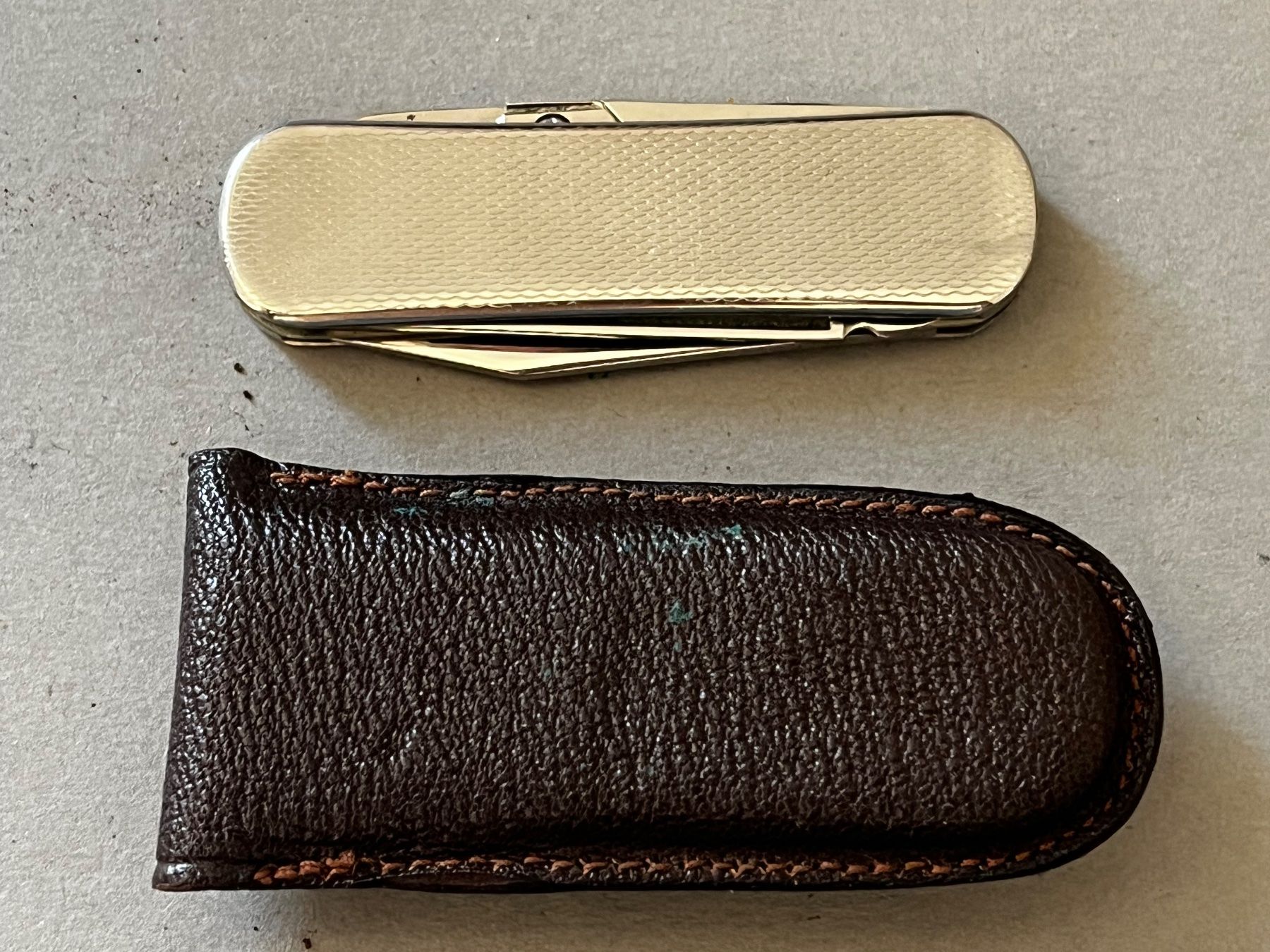 Solingen Coltelli tascabile: Sackmesser OMEGA Solingen 58 mm - mit Etui – Usato da Zürich venduto da FV.vintage 7