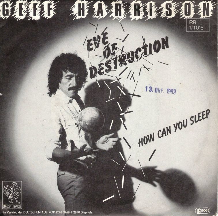 Dischi in vinile: Geff Harrison  --  Eve of Destruction  Single7 – Usato da Rheinau venduto da thealbum