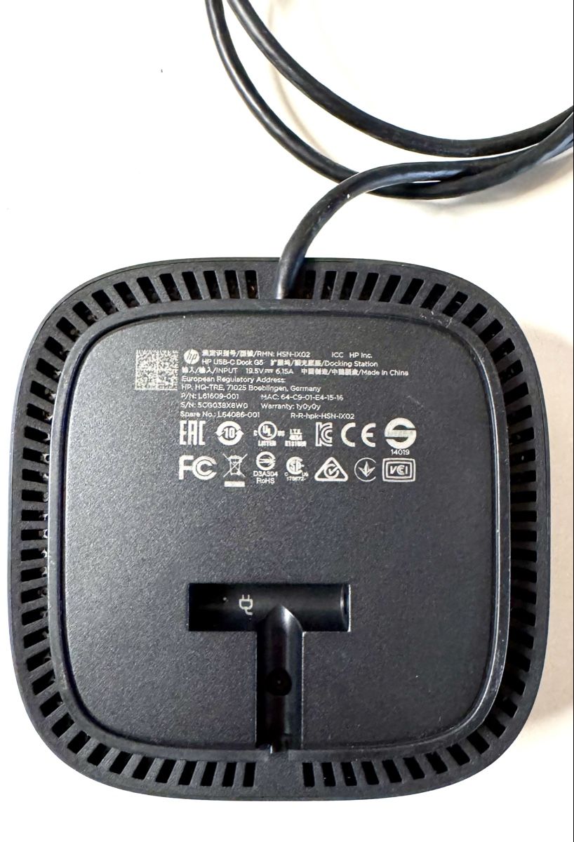 Hewlett Packard Dockingstation: HP USB-C G5 Essential Dock – Gebraucht aus Wengi b. Büren von Cobra79 4