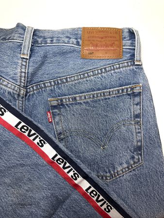 Levi’s 501 Jeans mit Logo-Streifen