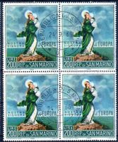 SAN MARINO 1966 MADONNA EUROPAMARKE GESTEMPELT - T303