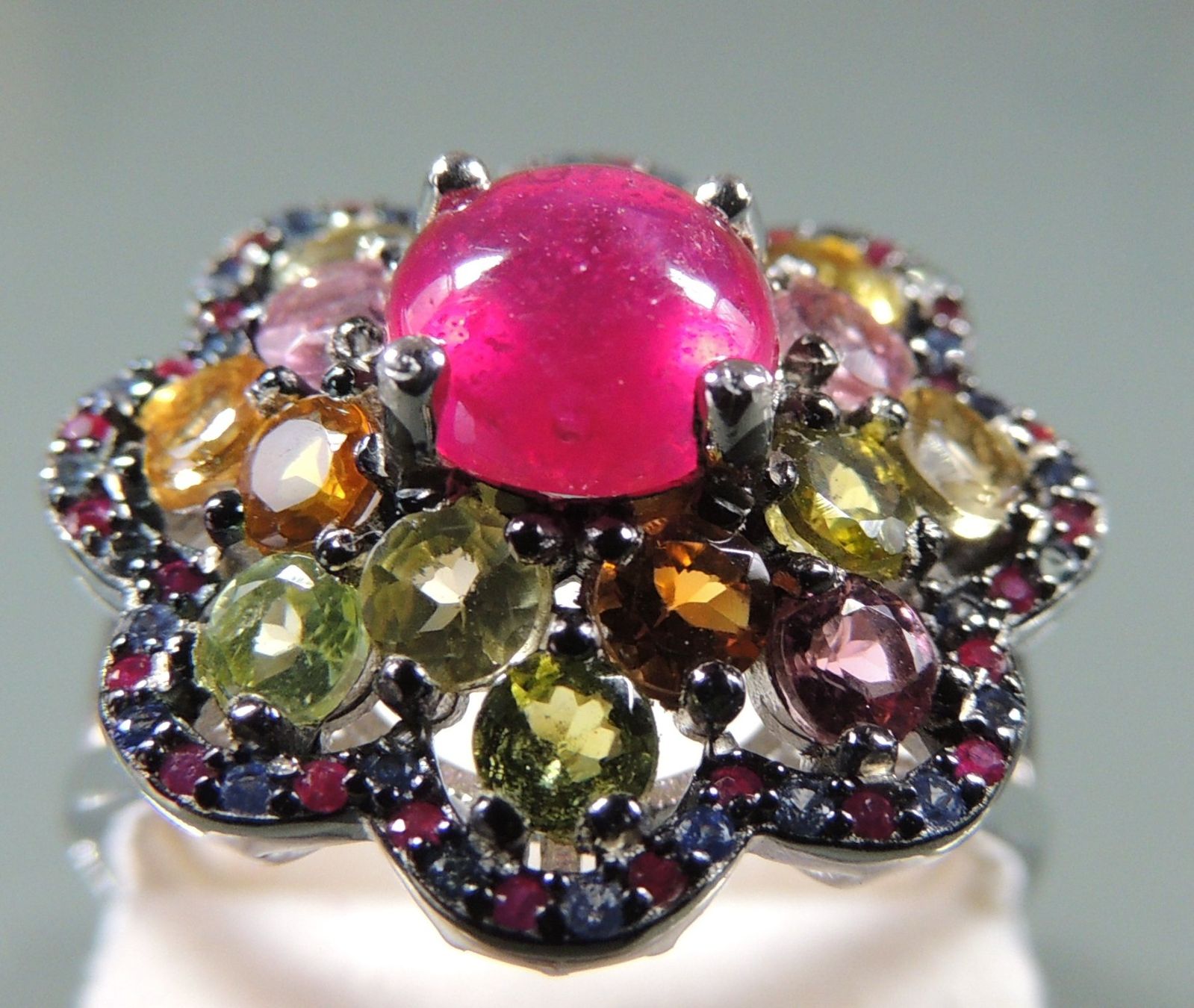 Anelli: Turmalin und Spinell Silber 925 Fingerring – Nuovo e nell'imballaggio originale da Waldenburg venduto da schaller707 3