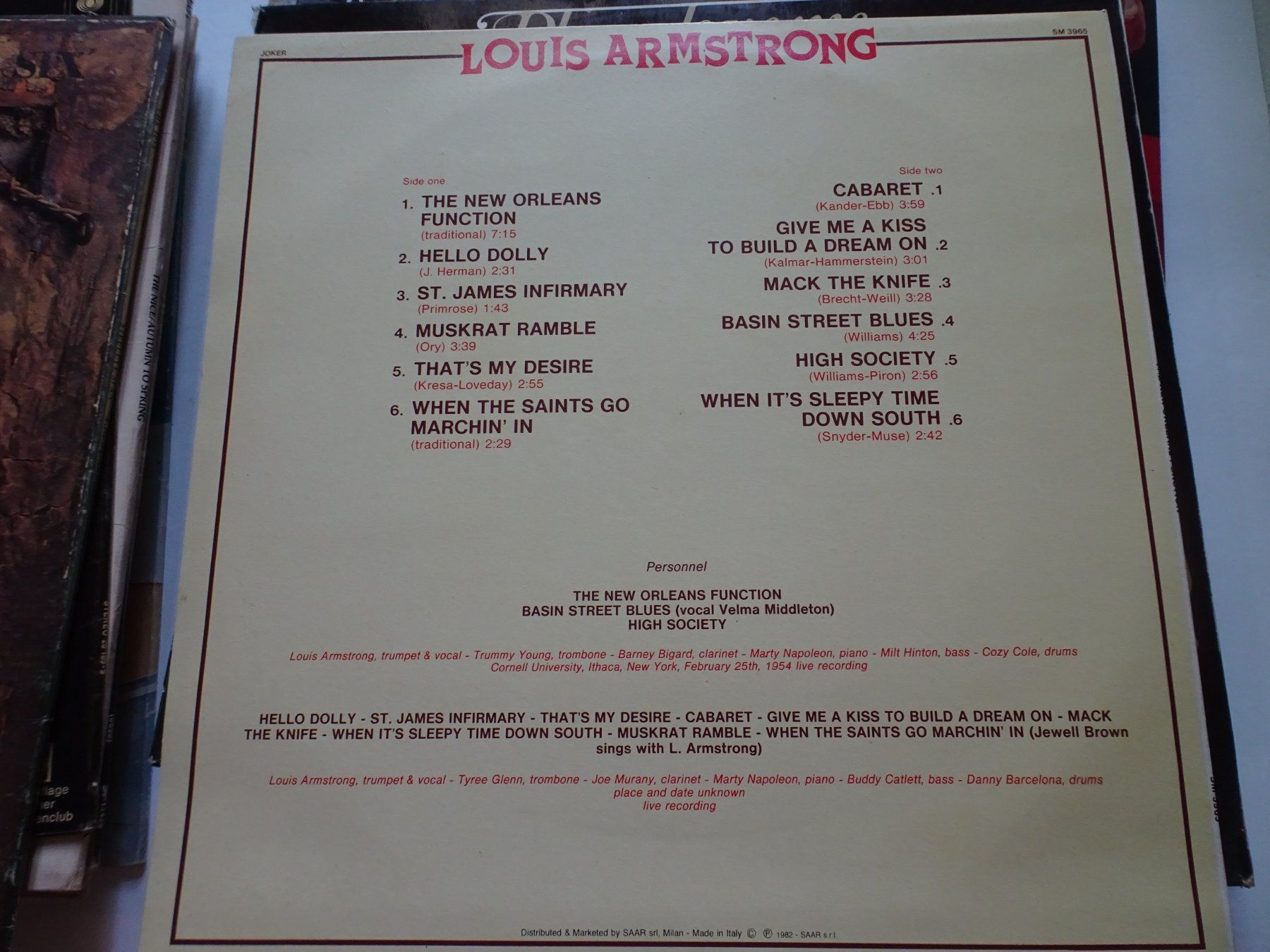 Dischi in vinile: LP Louis Amstrong  The New Orleans Functions – Usato da Schönenwerd venduto da schnitzunddrunter 1