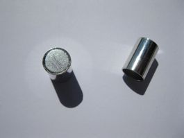 3 Magnet Verschlüsse, Endstück, Verschluss 8x24mm, 7mm Loch