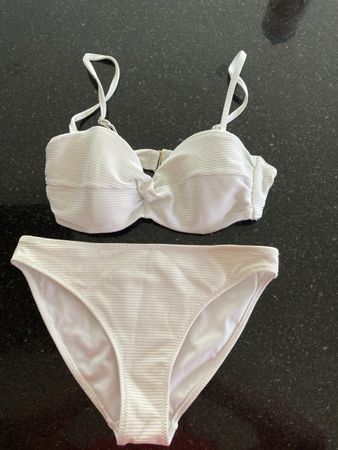 H&M Bikini Weiss, Gr. 36, Neuwertig, Sommer Must-Have!